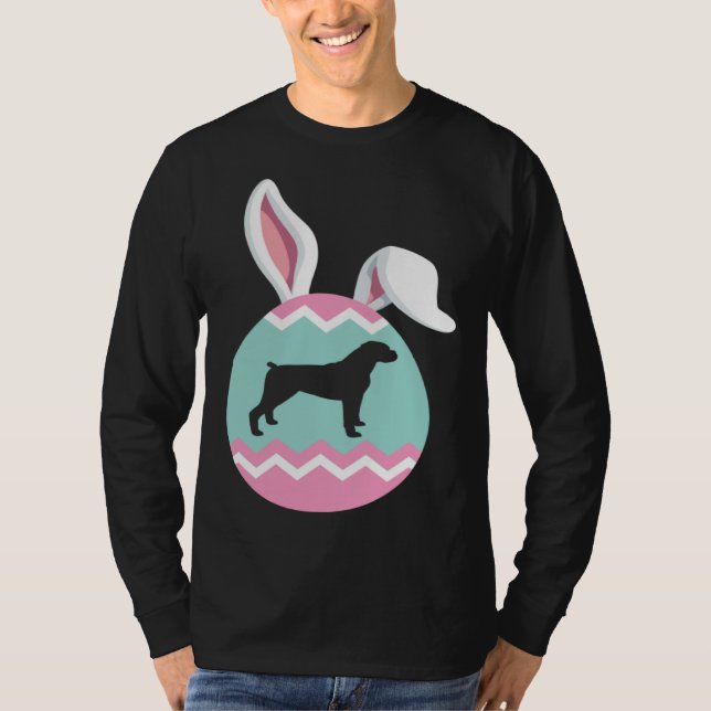 Camiseta Orejas de conejo de Pascua de Boxer alemán (Anverso)