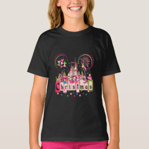 Camiseta Orejas de Mickey Mouse, Castillo y Personajes de D