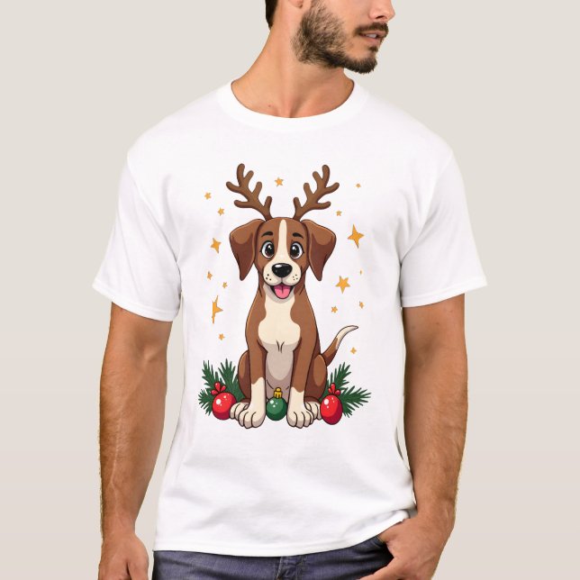 Camiseta Orejas de Reno Apuntadoras (Anverso)