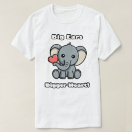 Camiseta ¡Orejas más grandes! Elefante Adorable