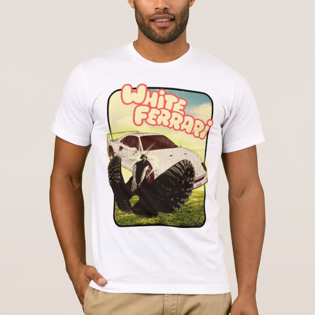 Camiseta OREXO // Ferrari blanco '99 (Anverso)