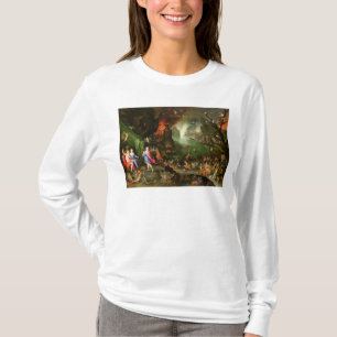 Camiseta Orfeo con una arpa que juega a Plutón
