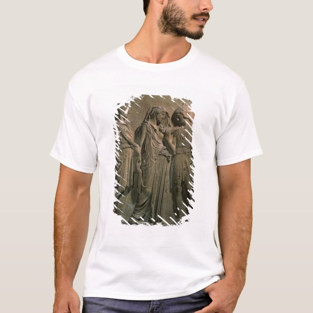 Camiseta Orfeo, Eurydice y Hermes (mármol) (Anverso)