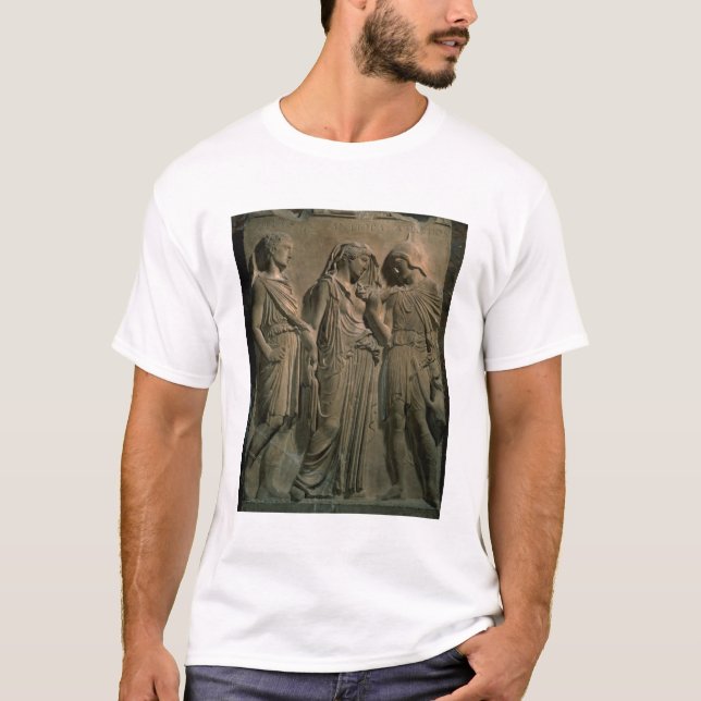 Camiseta Orfeo, Eurydice y Hermes (mármol) (Anverso)