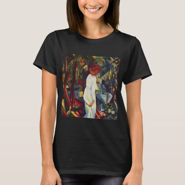Camiseta Orfismo antiguo, Pareja en el bosque de Macke (Anverso)