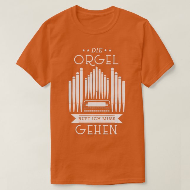 Camiseta Orgán de la llamada del órgano del jugador Iglesia (Diseño del anverso)