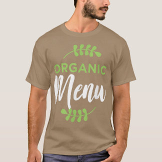 Camiseta Organic Menu PlantBased Diet Vegetarians