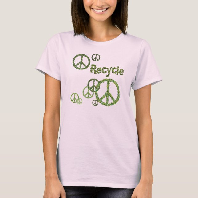 Camiseta Organic Recycle Symbol Womens T-Shirt (Anverso)