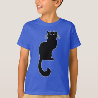Camiseta orgánica de gato para gato de gato negro
