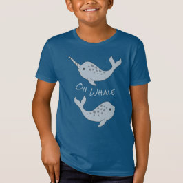 Camiseta orgánica de la ballena de Narwhal oh