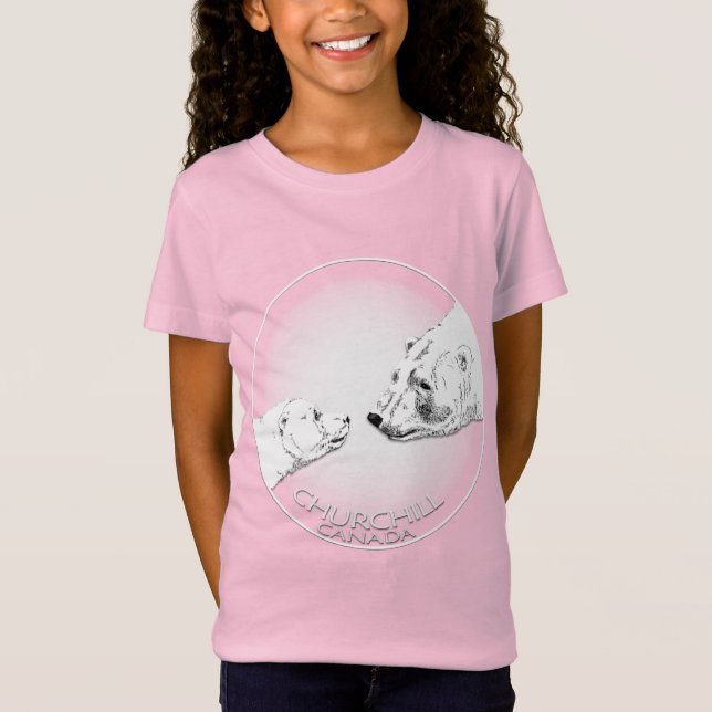 Camiseta orgánica de la camisa del oso polar de (Anverso)