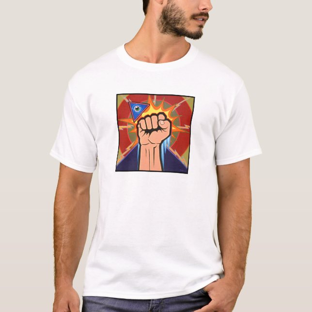 Camiseta orgánica de la "vigilancia eterna" (Anverso)