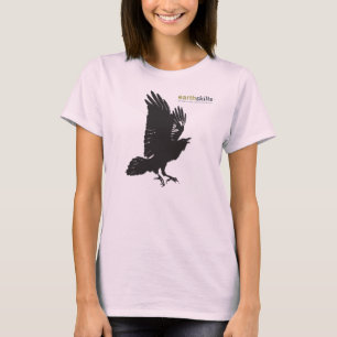 Camiseta orgánica de las señoras del cuervo de