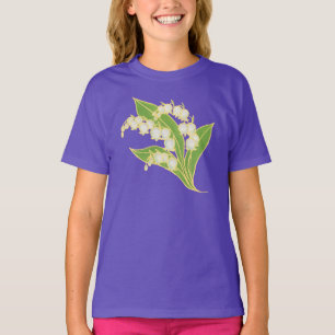 Camiseta orgánica de los chicas: Lily del Valle