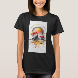 Camiseta Orgánica Femenina Eclipse Radiante del Al