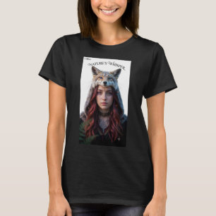 Camiseta Orgánica Mujer Capucha de Zorro Susurro d