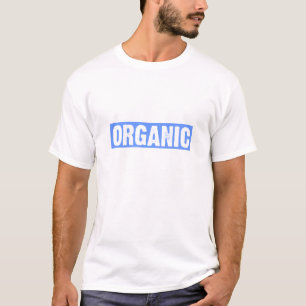 Camiseta Orgánico - Azul sobre negro