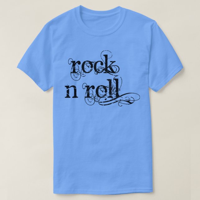 Camiseta orgánico de rock y roll (Diseño del anverso)
