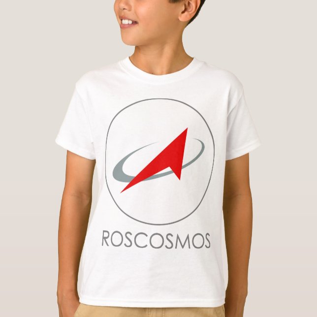 Camiseta Organismo aeroespacial federal ruso: Roscosmos (Anverso)