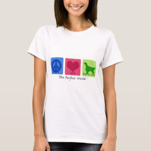 Camiseta Organismo inglés del amor de la paz