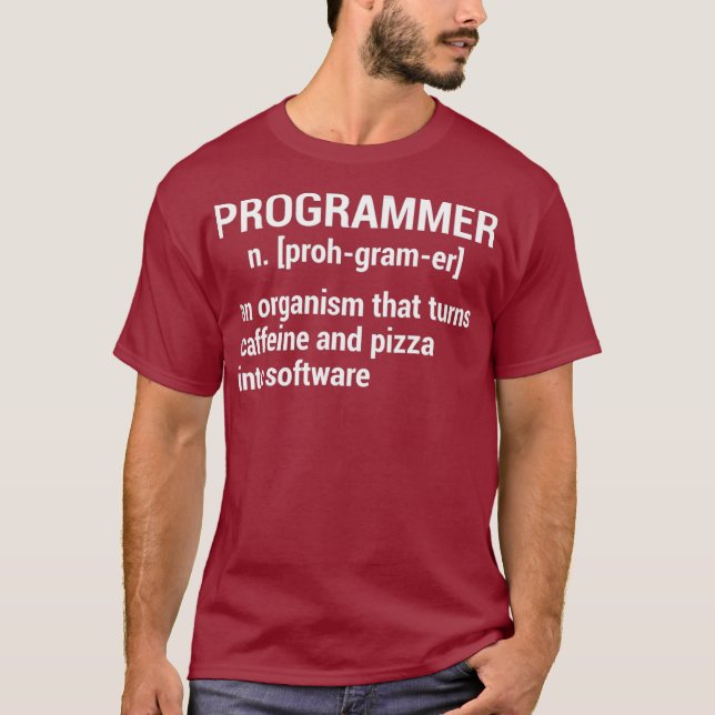 Camiseta Organismos programadores convierten a Caffeine Piz (Anverso)