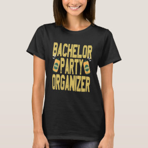 Camiseta Organizador de Despedida de Soltero Retro Diseños
