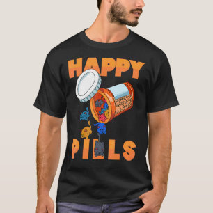 Camiseta Organizador Diario De Píldoras Felices Con Animale