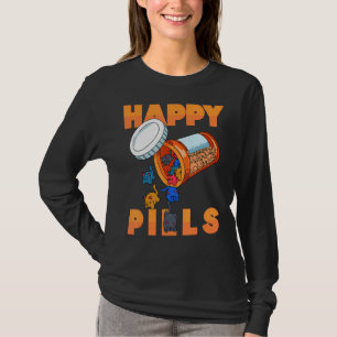 Camiseta Organizador Diario De Píldoras Felices Con Animale