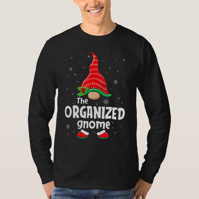Camiseta Organized Gnome Matching Family Group Christmas Pa (Anverso)