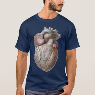 Camiseta Órganos cardíacos sanos de anatomía humana vintage