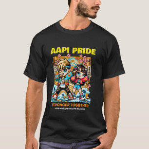 Camiseta Orgullo AAPI Más Fuertes Juntos - Anime para Niños