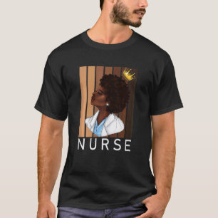 Camiseta Orgullo africano americano de enfermera de la hist