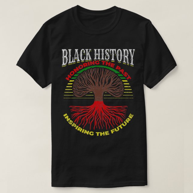 Camiseta Orgullo africano americano Herencia BHM Historia n (Diseño del anverso)