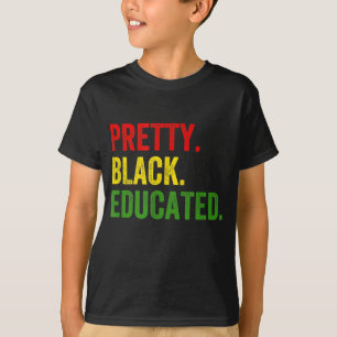 Camiseta Orgullo africano de historia negra educada por los