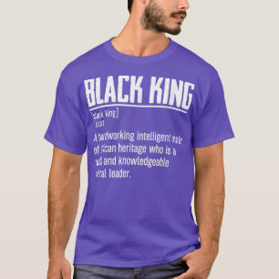 Camiseta Orgullo africano: Mes de la historia negra Rey neg