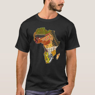 Camiseta Orgullo africano Patrón étnico tradicional Mamáes