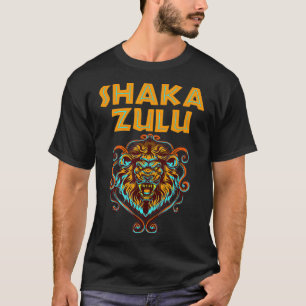 Camiseta Orgullo africano Zulu Guerrero Shaka tribu african