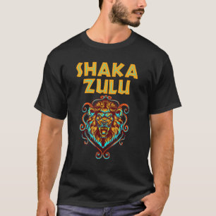 Camiseta Orgullo africano Zulu Guerrero Shaka tribu african