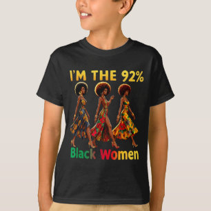 Camiseta Orgullo afro 92% mujeres negras 92 por ciento mela