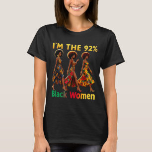 Camiseta Orgullo afro 92% mujeres negras 92 por ciento mela