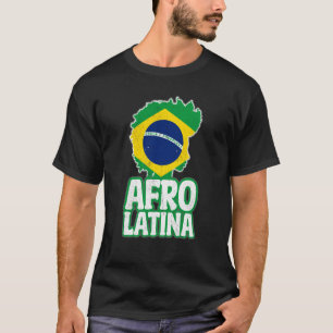 Camiseta Orgullo Afro Latina Brasil Raíces Afrocenton