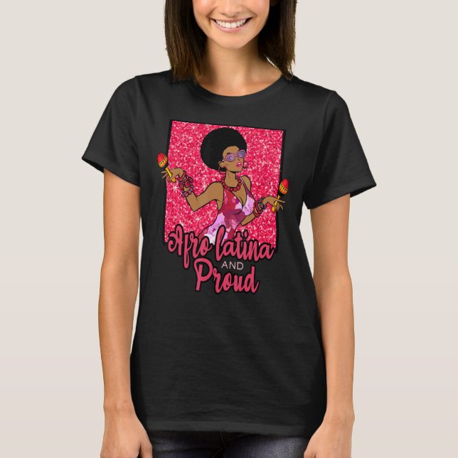 Camiseta Orgullo Afro Latino Afro Latina (Anverso)