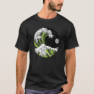Camiseta Orgullo Agénero Neutro de género de ola no binaria