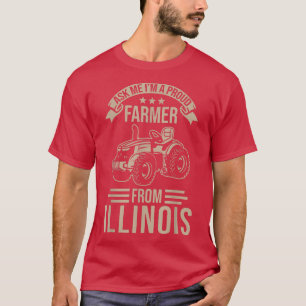 Camiseta Orgullo agrícola de Illinois Soy un orgulloso agri