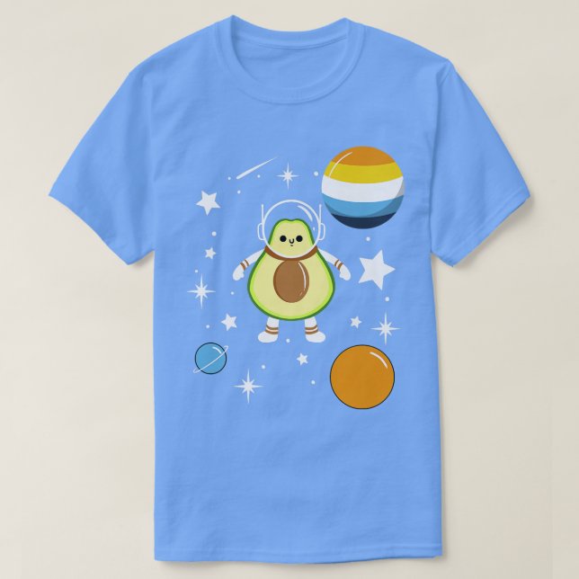 Camiseta Orgullo aguacate astronauta (Diseño del anverso)