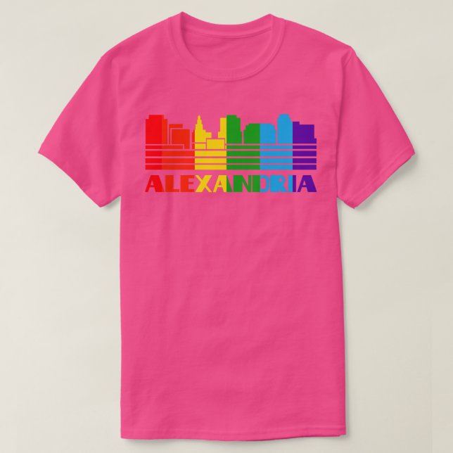 Camiseta Orgullo Alejandría Regalo LGBT LGBTQ Suppo (Diseño del anverso)