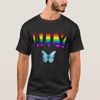 Camiseta Orgullo Aliado de Igualdad LGBTQ Arcoíris Lesbiana