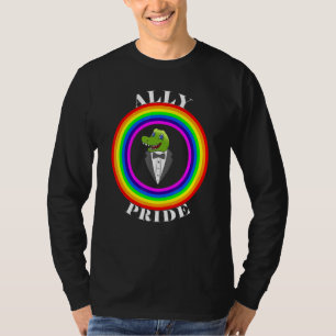 Camiseta Orgullo Aliado de Igualdad LGBTQ Arcoíris Lesbiana