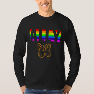 Camiseta Orgullo Aliado Igualdad LGBTQ Arcoíris Lesbiana Ga