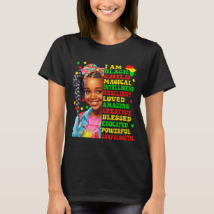 Camiseta Orgullo americano africano niño negro soy por